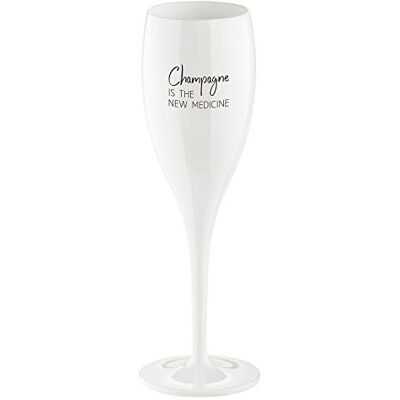 Koziol Glas mit Spruch CHEERS No. 1, bruchsicheres und stoßfestes Sektglas, aus thermoplastischem Material, isoliert 4x besser als Glas, 100 ml, 1 Stück Koziol Glas mit Spruch CHEERS No. 1, bruchsicheres und stoßfestes Sektglas, aus thermoplastischem Material, isoliert 4x besser als Glas, 100 ml, 1 Stück