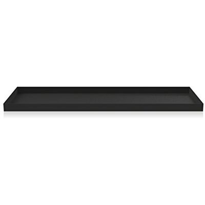 Cooee Design Tablett aus Edelstahl in der Farbe Schwarz, Maße: 50cm x 18cm x 2cm, HI-008-BK Cooee Design Tablett aus Edelstahl in der Farbe Schwarz, Maße: 50cm x 18cm x 2cm, HI-008-BK