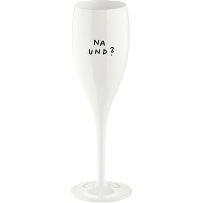 Koziol Glas mit Spruch CHEERS No. 1, bruchsicheres und stoßfestes Sektglas, aus thermoplastischem Material, isoliert 4x besser als Glas, 100 ml, 1 Stück Koziol Glas mit Spruch CHEERS No. 1, bruchsicheres und stoßfestes Sektglas, aus thermoplastischem Material, isoliert 4x besser als Glas, 100 ml, 1 Stück