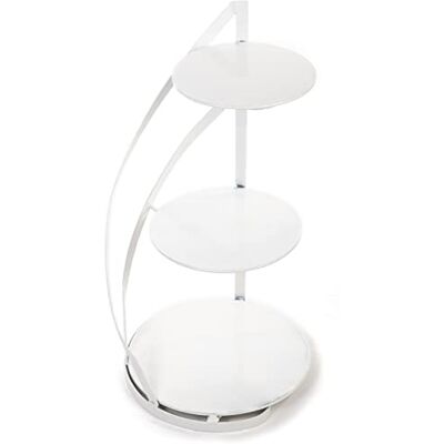 HowHomely Weiß Etagere 3 Etagen 60 cm Hoher für Torten Cupcakes und Muffins – Ideal zum Einsatz als Eleganter Tortenständer für Hochzeiten Kuchenständer und Tortenstütze HowHomely Weiß Etagere 3 Etagen 60 cm Hoher für Torten Cupcakes und Muffins – Ideal zum Einsatz als Eleganter Tortenständer für Hochzeiten Kuchenständer und Tortenstütze