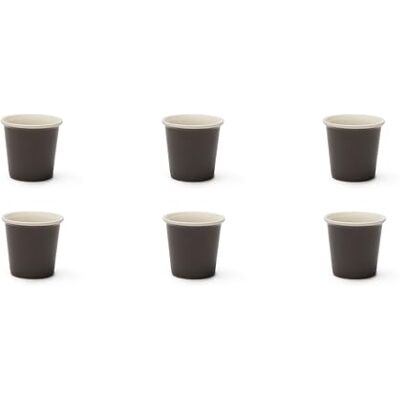 Excelsa Trendy Set mit 6 Kaffeetassen, Porzellan, Fassungsvermögen 90 ml, Taubengrau Excelsa Trendy Set mit 6 Kaffeetassen, Porzellan, Fassungsvermögen 90 ml, Taubengrau