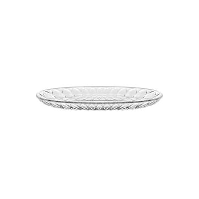 Guzzini Vanity, kleines, transparentes ovales Tablett, aus Bio-basiertem SAN und Bio-based SMMA ARIA Guzzini Vanity, kleines, transparentes ovales Tablett, aus Bio-basiertem SAN und Bio-based SMMA ARIA
