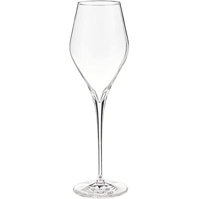 Schott Zwiesel Tritan Kristallglas Finesse Stielgläser, Champagnerflöte mit Brausepunkten, 284 ml, transparent, 6 Stück Schott Zwiesel Tritan Kristallglas Finesse Stielgläser, Champagnerflöte mit Brausepunkten, 284 ml, transparent, 6 Stück