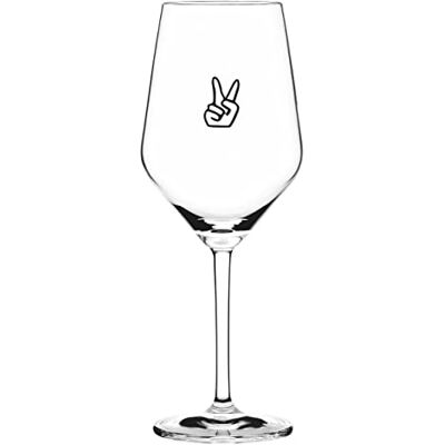 RITZENHOFF Sand & Soda Modernes Weinglas mit trendigem Motiv Peace Made in Germany Artikelnr. 9500008, 1 Modernes Weinglas mit trendigem Motiv Peace RITZENHOFF Sand & Soda Modernes Weinglas mit trendigem Motiv Peace Made in Germany Artikelnr. 9500008, 1 Modernes Weinglas mit trendigem Motiv Peace