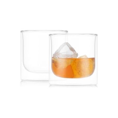 Bodum SKÅL 2-teiliges Set doppelwandiger Whiskygläser, 0.28 l, 9.5 oz Bodum SKÅL 2-teiliges Set doppelwandiger Whiskygläser, 0.28 l, 9.5 oz