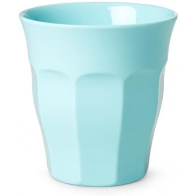 Rice Melamine Cup in Dark Mint Medium Pastellfarbener Becher für Alltag, Familie, Garten und Tischkultur, Höhe 9 cm, Ø oben 9 cm, Ø unten 5,5 cm Rice Melamine Cup in Dark Mint Medium Pastellfarbener Becher für Alltag, Familie, Garten und Tischkultur, Höhe 9 cm, Ø oben 9 cm, Ø unten 5,5 cm