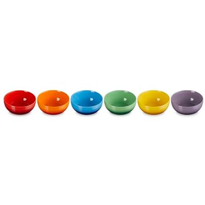 LE CREUSET Steingut-Coupé-Set mit 6 Getreideschalen LE CREUSET Steingut-Coupé-Set mit 6 Getreideschalen