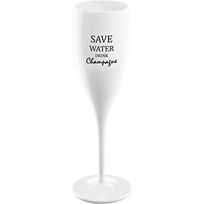 Koziol Glas mit Spruch CHEERS No. 1, bruchsicheres und stoßfestes Sektglas, aus thermoplastischem Material, isoliert 4x besser als Glas, 100 ml, 1 Stück Koziol Glas mit Spruch CHEERS No. 1, bruchsicheres und stoßfestes Sektglas, aus thermoplastischem Material, isoliert 4x besser als Glas, 100 ml, 1 Stück