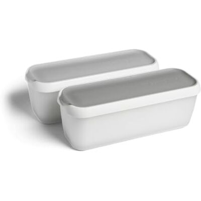Springlane Kitchen SPRINGLANE 2er-Set Eisbehälter für Speiseeis 1 L, Aufbewahrungsbehälter, Gefrierdosen, Eis-Container BPA-frei in Lebensmittelqualität Springlane Kitchen SPRINGLANE 2er-Set Eisbehälter für Speiseeis 1 L, Aufbewahrungsbehälter, Gefrierdosen, Eis-Container BPA-frei in Lebensmittelqualität