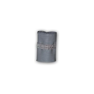 Pour Sasha by Nath Déco Set 6 Serviettenringe, Kunstleder/PVC/Polyester/Polyurethan, 10 x 15 x 10 cm (272334-03), Grau Pour Sasha by Nath Déco Set 6 Serviettenringe, Kunstleder/PVC/Polyester/Polyurethan, 10 x 15 x 10 cm (272334-03), Grau