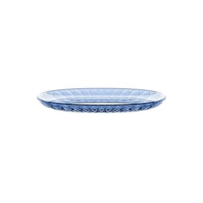Guzzini Vanity, kleines, ovales Tablett, Denimblau, aus Bio-basiertem SAN und Bio-based SMMA ACQUA Guzzini Vanity, kleines, ovales Tablett, Denimblau, aus Bio-basiertem SAN und Bio-based SMMA ACQUA