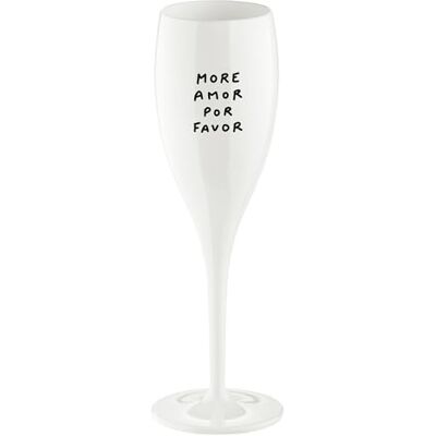Koziol Glas mit Spruch CHEERS No. 1, bruchsicheres und stoßfestes Sektglas, aus thermoplastischem Material, isoliert 4x besser als Glas, 100 ml, 1 Stück Koziol Glas mit Spruch CHEERS No. 1, bruchsicheres und stoßfestes Sektglas, aus thermoplastischem Material, isoliert 4x besser als Glas, 100 ml, 1 Stück