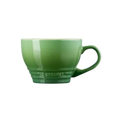 LE CREUSET Große Cappuccino Tasse aus Steinzeug, 400 ml, Bamboo, 70304404080002 LE CREUSET Große Cappuccino Tasse aus Steinzeug, 400 ml, Bamboo, 70304404080002