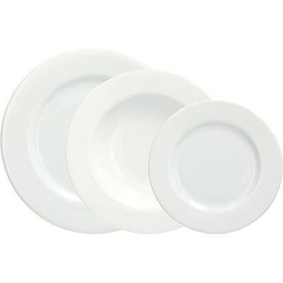 Tognana Ambiente, Tafelservice für 6 Personen, 18-teilig, Porzellan, Weiß Tognana Ambiente, Tafelservice für 6 Personen, 18-teilig, Porzellan, Weiß