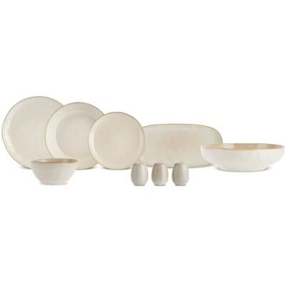 KARACA Earth Collection Aria 55-teiliges Geschirrset für 12 Personen, Steingut, Spülmaschinen- & Mikrowellengeeignet, Geschirr Set für den täglichen Gebrauch und besondere Anlässe, Beige Teller Set KARACA Earth Collection Aria 55-teiliges Geschirrset für 12 Personen, Steingut, Spülmaschinen- & Mikrowellengeeignet, Geschirr Set für den täglichen Gebrauch und besondere Anlässe, Beige Teller Set