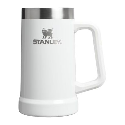 Stanley 1913 Adventure Vacuum Stein 709 ml Thermobecher Mit Henkel Hält Bier Für 7 Stunden Kalt Vintage-Inspirierte Thermo Bierkrug Spülmaschinenfest Frost Gloss Stanley 1913 Adventure Vacuum Stein 709 ml Thermobecher Mit Henkel Hält Bier Für 7 Stunden Kalt Vintage-Inspirierte Thermo Bierkrug Spülmaschinenfest Frost Gloss
