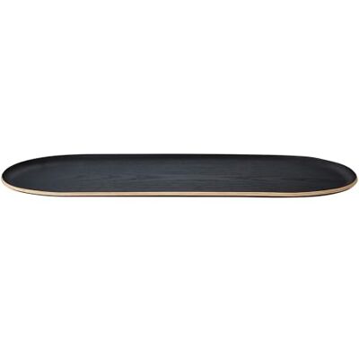 blomus Tablett -BAKI- Serviertablett aus FSC Holz Farbe Black Größe L 55x20 cm Dekotablett für Küche & Wohnzimmer blomus Tablett -BAKI- Serviertablett aus FSC Holz Farbe Black Größe L 55x20 cm Dekotablett für Küche & Wohnzimmer