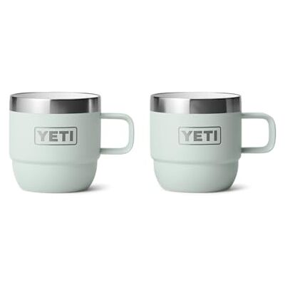 YETI Rambler Stapelbare Tasse Mit DuraSip Keramikbeschichtung, Ridgeline, 2 Pack 6 oz (177 ml) YETI Rambler Stapelbare Tasse Mit DuraSip Keramikbeschichtung, Ridgeline, 2 Pack 6 oz (177 ml)