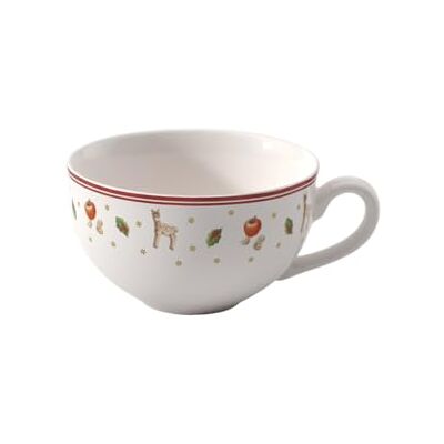 Villeroy & Boch Toy's Delight Milchkaffeetasse, 300 ml, Premium Porzellan, Weiß/Rot Villeroy & Boch Toy's Delight Milchkaffeetasse, 300 ml, Premium Porzellan, Weiß/Rot