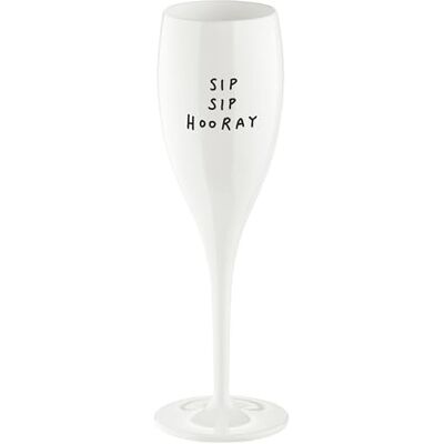 Koziol Glas mit Spruch CHEERS No. 1, bruchsicheres und stoßfestes Sektglas, aus thermoplastischem Material, isoliert 4x besser als Glas, 100 ml, 1 Stück Koziol Glas mit Spruch CHEERS No. 1, bruchsicheres und stoßfestes Sektglas, aus thermoplastischem Material, isoliert 4x besser als Glas, 100 ml, 1 Stück