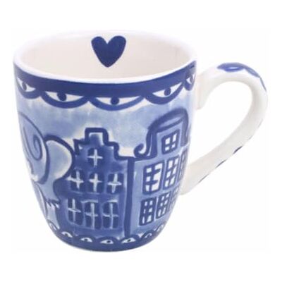 Blond Amsterdam Mini-Becher Küssend, 200ml Keramik, Delfts Blond Design, Für Espresso & Kaffee, Mikrowellengeeignet, Handwäsche empfohlen Blond Amsterdam Mini-Becher Küssend, 200ml Keramik, Delfts Blond Design, Für Espresso & Kaffee, Mikrowellengeeignet, Handwäsche empfohlen