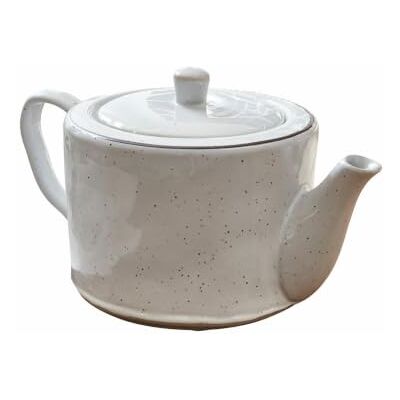 Loberon Teekanne Biarré, weiß Handgetöpfert, Mediterraner Charakter, für Tee & Andere Getränke, Spülmaschinenfest, Tischaccessoire, Geschirr, Steinzeug Loberon Teekanne Biarré, weiß Handgetöpfert, Mediterraner Charakter, für Tee & Andere Getränke, Spülmaschinenfest, Tischaccessoire, Geschirr, Steinzeug