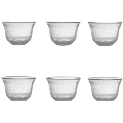 livellara Eisbecher, Obstschalen aus mundgeblasenem Glas, 6er-Set, modern, elegant, für Obst, Desserts, hält die Temperatur, leicht zu reinigen, Farbe: transparent livellara Eisbecher, Obstschalen aus mundgeblasenem Glas, 6er-Set, modern, elegant, für Obst, Desserts, hält die Temperatur, leicht zu reinigen, Farbe: transparent