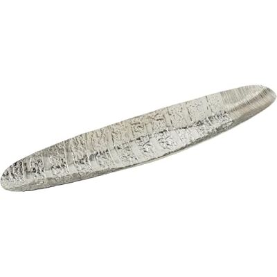 DRW Verlängertes Tablett aus Aluminium in Silber, 61 x 12,5 x 4 cm DRW Verlängertes Tablett aus Aluminium in Silber, 61 x 12,5 x 4 cm