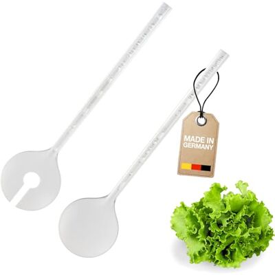 Westmark Salat-/Servierbesteck, 2-teilig, Mit Luftbläschen, Länge: 27,5 cm, Kunststoff, Bubbles, Farbe: Klar, 20922270 Westmark Salat-/Servierbesteck, 2-teilig, Mit Luftbläschen, Länge: 27,5 cm, Kunststoff, Bubbles, Farbe: Klar, 20922270