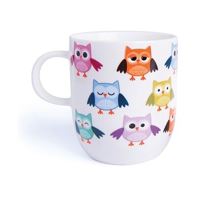 Excelsa Animals Tasse, 400 ml, aus Porzellan, Farbe: Weiß Uhu 1 STK Mehrfarbig Excelsa Animals Tasse, 400 ml, aus Porzellan, Farbe: Weiß Uhu 1 STK Mehrfarbig