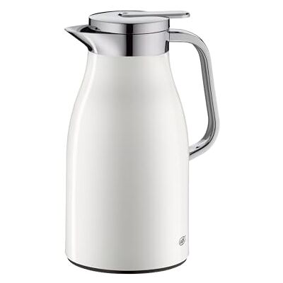 alfi SKYLINE 1,0l, coconut white mat, Edelstahl-Isolierkanne mit hygienischem Hartglaseinsatz, Drehverschluss mit bequemer Drucktaste, ergonomischer Griff, mit einer Hand, ideal als Kaffeekanne alfi SKYLINE 1,0l, coconut white mat, Edelstahl-Isolierkanne mit hygienischem Hartglaseinsatz, Drehverschluss mit bequemer Drucktaste, ergonomischer Griff, mit einer Hand, ideal als Kaffeekanne