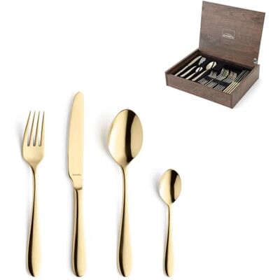 Amefa OXFORD Besteck Set 24-tlg., 18/10 Edelstahl, Gold, PVD-Beschichtung Amefa OXFORD Besteck Set 24-tlg., 18/10 Edelstahl, Gold, PVD-Beschichtung