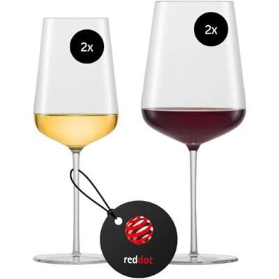 Zwiesel Marke Vervino Weingläser-Set - 4 st, Kristallglas, Transparent Zwiesel Marke Vervino Weingläser-Set - 4 st, Kristallglas, Transparent