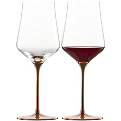 EISCH Gläser-Set im 2er Geschenkkarton, Serie Kaya mit Echtkupfer-Stiel 2 Rotweingläser EISCH Gläser-Set im 2er Geschenkkarton, Serie Kaya mit Echtkupfer-Stiel 2 Rotweingläser
