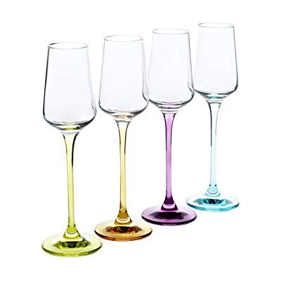 CRISTALICA Likörglas 4er-Set Likörkelch Charisma Colour Schnapsglas Aperatif 100ml klar CRISTALICA Likörglas 4er-Set Likörkelch Charisma Colour Schnapsglas Aperatif 100ml klar