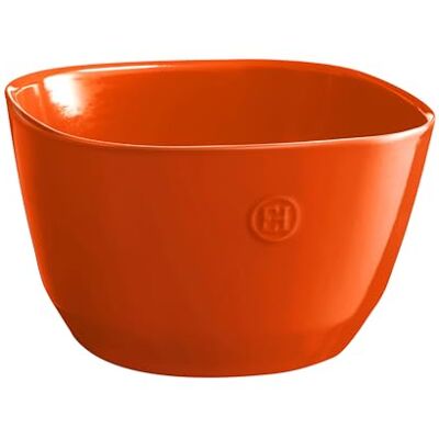 Emile Henry Große Salatschüssel, Keramik, 5,5 l, Toskana-Orange Emile Henry Große Salatschüssel, Keramik, 5,5 l, Toskana-Orange