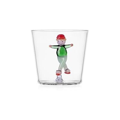 Ichendorf Milano Tumbler Mädchen und Eislaufen, Kollektion Snow Games, 30 cl, Borosilikatglas, handgefertigt Ichendorf Milano Tumbler Mädchen und Eislaufen, Kollektion Snow Games, 30 cl, Borosilikatglas, handgefertigt