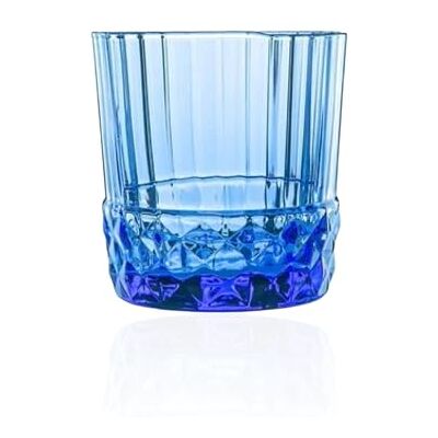 Bormioli Rocco Bormioli 93902 Rocco America Set mit 6 blauen Gläsern, Glas, 38 cl Bormioli Rocco Bormioli 93902 Rocco America Set mit 6 blauen Gläsern, Glas, 38 cl