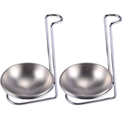 VENOAL 2 x Edelstahl-Löffelablage, langer , vertikal, sparende Suppenkelle, Schöpflöffelablage, Suppenkellenhalter VENOAL 2 x Edelstahl-Löffelablage, langer , vertikal, sparende Suppenkelle, Schöpflöffelablage, Suppenkellenhalter