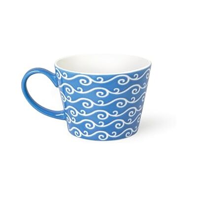 Excelsa Etnika Jumbo-Tasse aus Porzellan, 415 ml, 11 x 11 x 8 cm, Kobaltblau Excelsa Etnika Jumbo-Tasse aus Porzellan, 415 ml, 11 x 11 x 8 cm, Kobaltblau