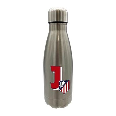 CYPBRANDS CyP Brands Atlético de Madrid – Wasserflasche aus Edelstahl, hermetisch versiegelt, mit Design des Buchstaben J in Rot, 550 ml, Metallic-Farbe, offizielles Produkt CYPBRANDS CyP Brands Atlético de Madrid – Wasserflasche aus Edelstahl, hermetisch versiegelt, mit Design des Buchstaben J in Rot, 550 ml, Metallic-Farbe, offizielles Produkt
