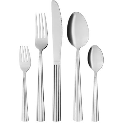 GRÄWE Besteckset für 4 Personen aus Edelstahl, Essbesteck, Tafelbesteck Set 16-teilig, Spülmaschinengeeignet, Besteck Set mit Dekor Serie Athen GRÄWE Besteckset für 4 Personen aus Edelstahl, Essbesteck, Tafelbesteck Set 16-teilig, Spülmaschinengeeignet, Besteck Set mit Dekor Serie Athen