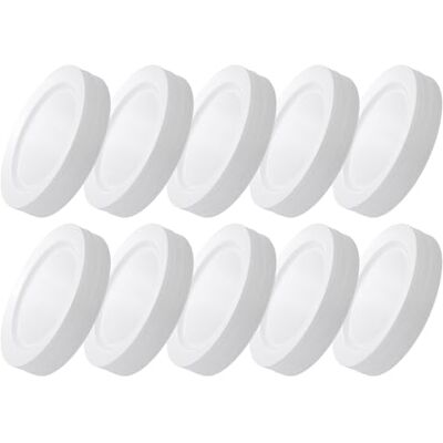 GRÄWE Kunststoffteller-Set in Porzellan-Optik, Ø 19 cm, spülmaschinengeeignet, 50er Pack leichte Teller, leichtes Geschirr, 50 Stück Weiß wiederverwendbar GRÄWE Kunststoffteller-Set in Porzellan-Optik, Ø 19 cm, spülmaschinengeeignet, 50er Pack leichte Teller, leichtes Geschirr, 50 Stück Weiß wiederverwendbar