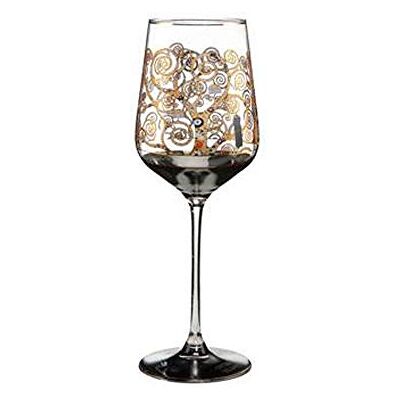 Goebel Weinglas zum Sammeln Der Lebensbaum von Gustav Klimt, 0,45L, 8,5x 25 cm, 66-926-63-1 Goebel Weinglas zum Sammeln Der Lebensbaum von Gustav Klimt, 0,45L, 8,5x 25 cm, 66-926-63-1