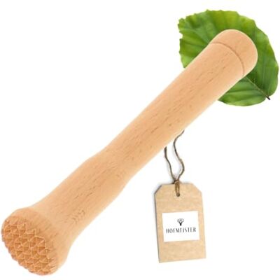 Hofmeister Holzwaren HOFMEISTER® Cocktail-Stößel aus Holz für Caipirinha & alle Drinks, 15 cm, Barstößel für kleine Gläser, zerstößt Limetten & Eiswürfel dank rauer Unterseite, keine Kratzer im Glas, Made in EU Hofmeister Holzwaren HOFMEISTER® Cocktail-Stößel aus Holz für Caipirinha & alle Drinks, 15 cm, Barstößel für kleine Gläser, zerstößt Limetten & Eiswürfel dank rauer Unterseite, keine Kratzer im Glas, Made in EU
