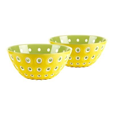 Guzzini Set mit 2 Schälchen 12 cm 'Le Murrine' (Saperano-Weiß-Grüne Seerose) Guzzini Set mit 2 Schälchen 12 cm 'Le Murrine' (Saperano-Weiß-Grüne Seerose)