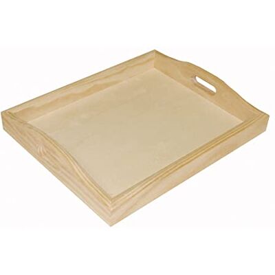 INNSPIRO Tablett aus massivem Kiefernholz, 30 x 24 x 4 cm. INNSPIRO Tablett aus massivem Kiefernholz, 30 x 24 x 4 cm.