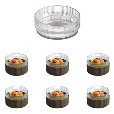 APS 19003 Schale THE GRID Glas, Ø 14 cm, Höhe 5,5 cm, 450 ml, stapelbar, mikrowellengeeignet, 6er Set APS 19003 Schale THE GRID Glas, Ø 14 cm, Höhe 5,5 cm, 450 ml, stapelbar, mikrowellengeeignet, 6er Set