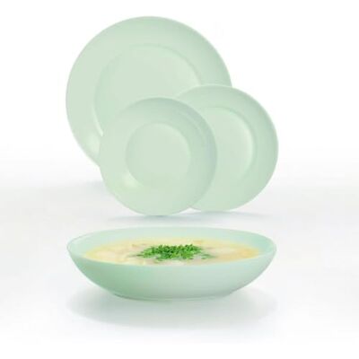 Luminarc Apy Paradise Geschirrset, Opal, 18-teilig, für 6 Personen, Opal, mikrowellengeeignet, kühlschrankgeeignet, stapelbar Luminarc Apy Paradise Geschirrset, Opal, 18-teilig, für 6 Personen, Opal, mikrowellengeeignet, kühlschrankgeeignet, stapelbar
