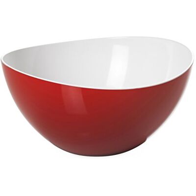 omada Salatschüssel aus Kunststoff 1,5 Liter, Bunte Küchenschüssel Ideal für Salate, Pasta und Beilagen, Buntes Design, Robust und Platzsparend, 20,5x H9,5 cm, Trendy Kollektion omada Salatschüssel aus Kunststoff 1,5 Liter, Bunte Küchenschüssel Ideal für Salate, Pasta und Beilagen, Buntes Design, Robust und Platzsparend, 20,5x H9,5 cm, Trendy Kollektion